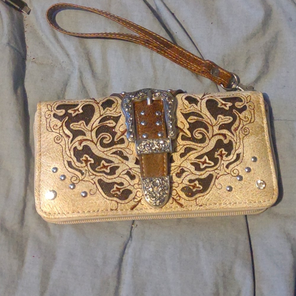New western clutch wallet